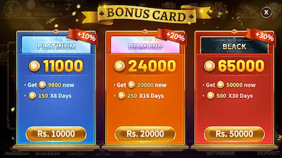 royal x bonus card