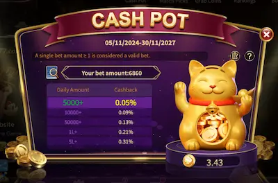 royal x cash pot