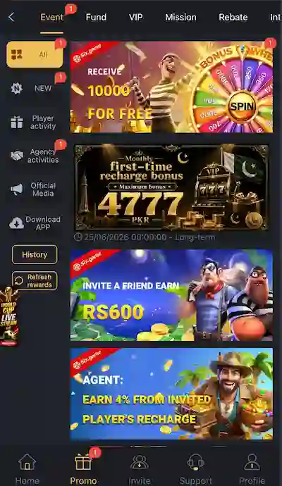 six game promotions